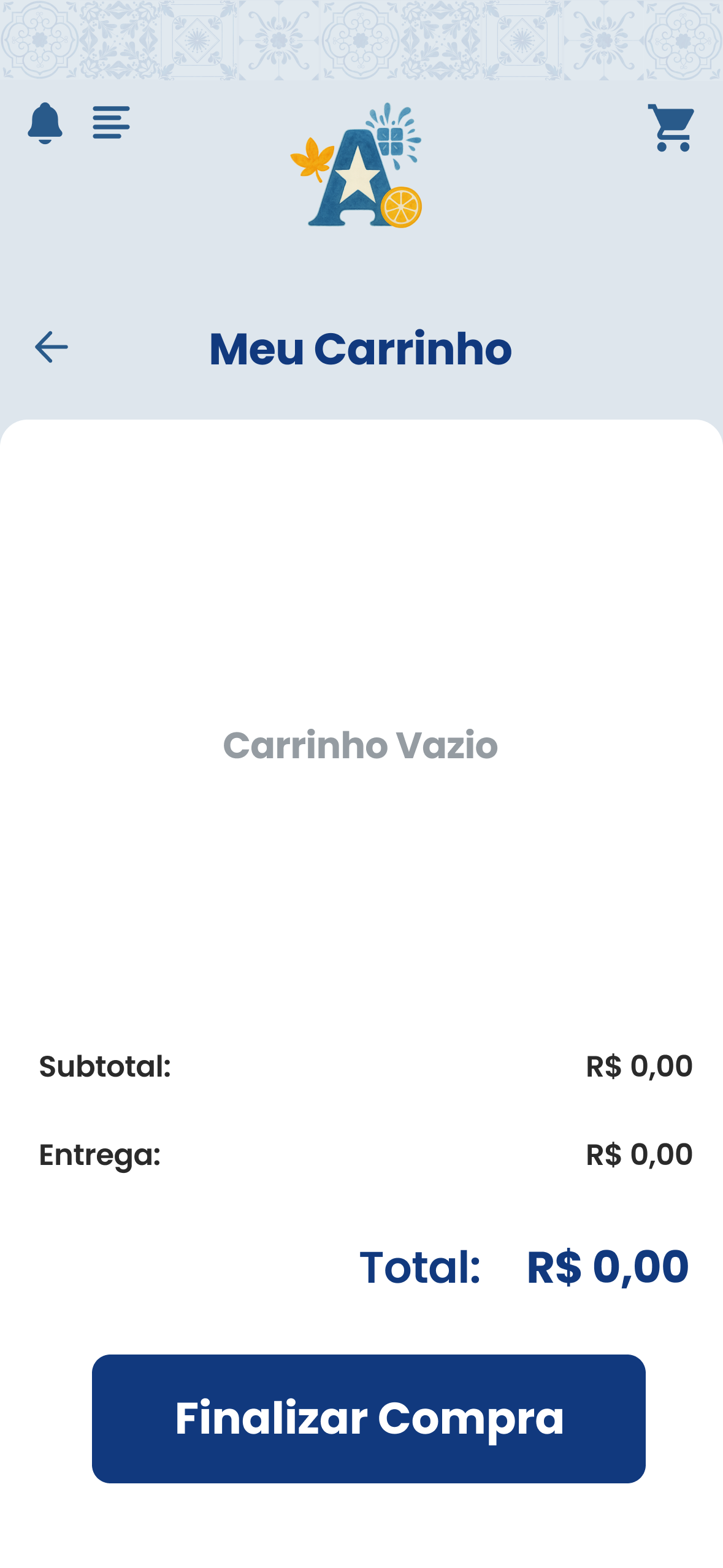 Carrinho de compras