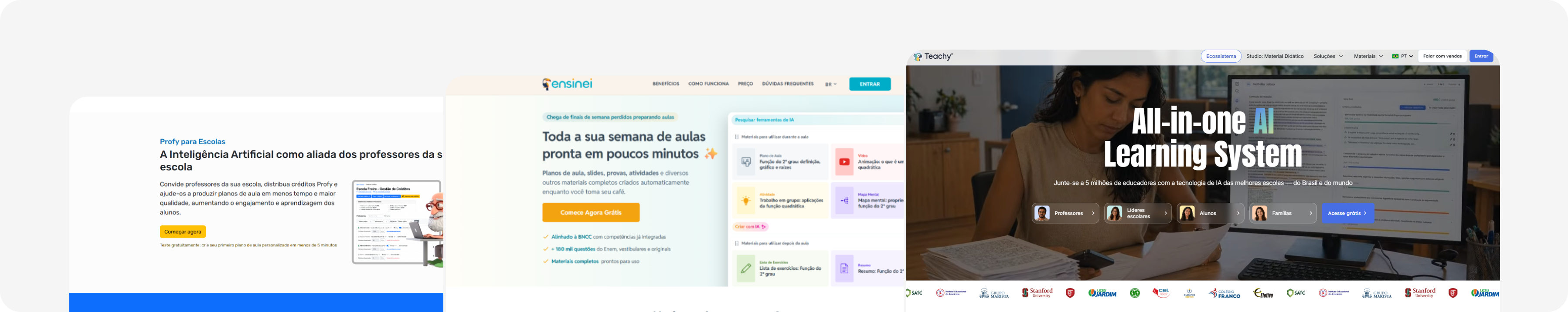 Referências de plataformas educacionais