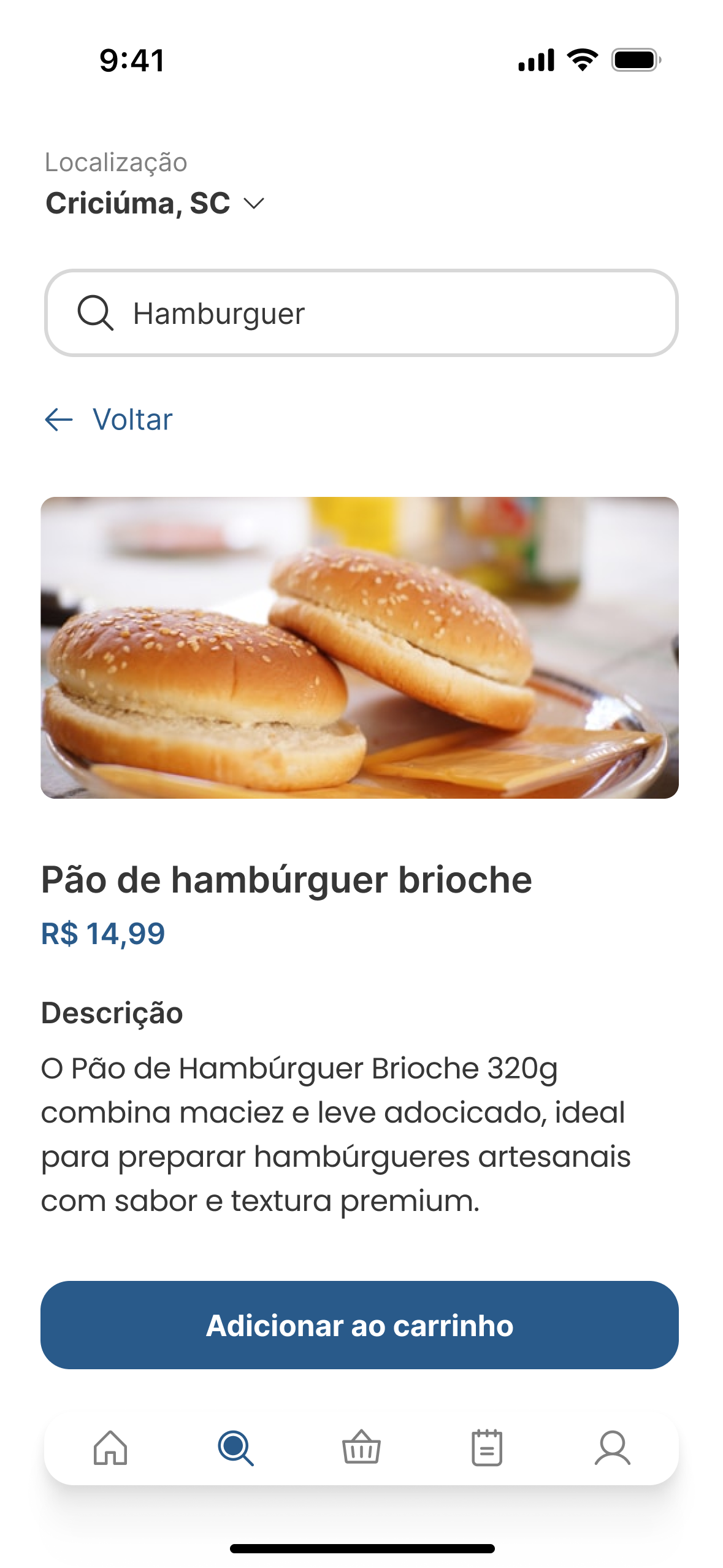 Descrição do item