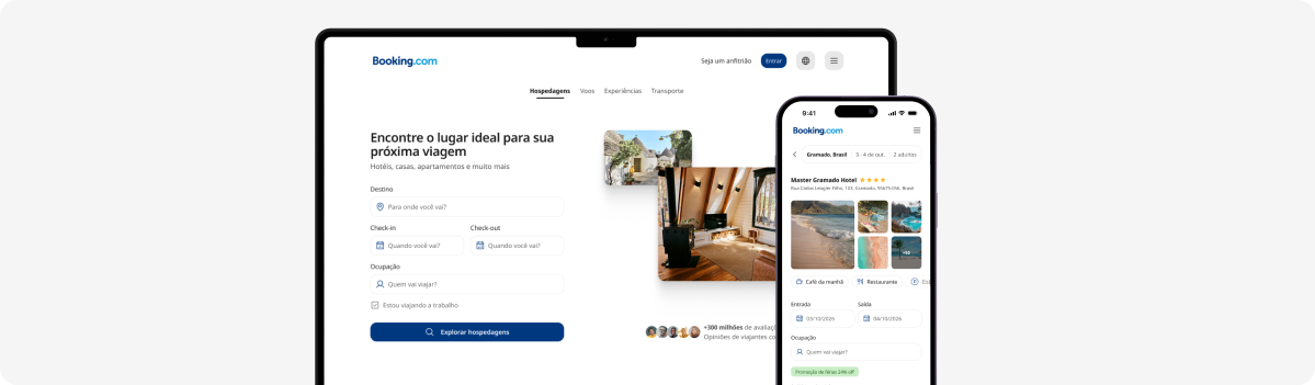 Visão geral do redesign em web e mobile